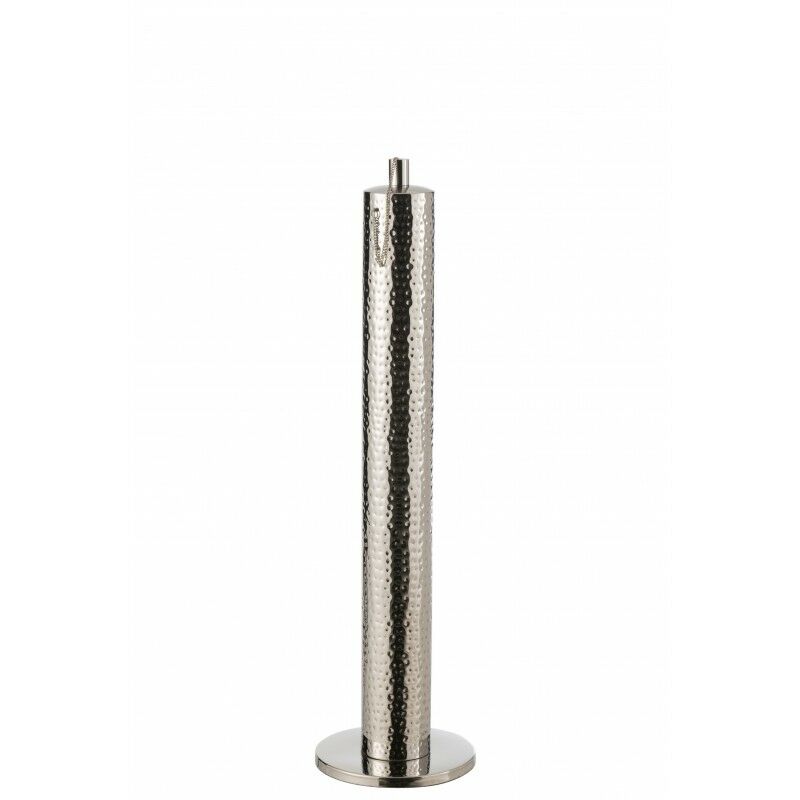 Jolipa - Torche en métal argent 23.5x23.5x87 cm