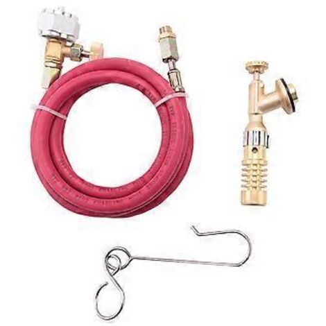 Torche à gaz turbo Mapp pour plomberie, avec tuyau pour kit de soudage au propane