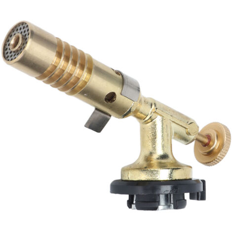 Torche à Souder en Laiton Haute Température avec Tête d'Allumage Turbo pour Gaz Mapp et Butane