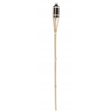 Torche de jardin en bambou pour bougie 60 cm