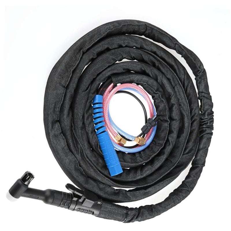Jeffergarden - Torche de Soudage tig Connecteur à Écrou Agon Refroidi à l'Eau avec Câble 4m/8m et Cache en Jean 350A(4m)
