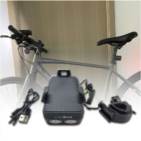 Torche Frontale Pour Vélo Avec Sonnette Intégrée Ipx6 T-9293