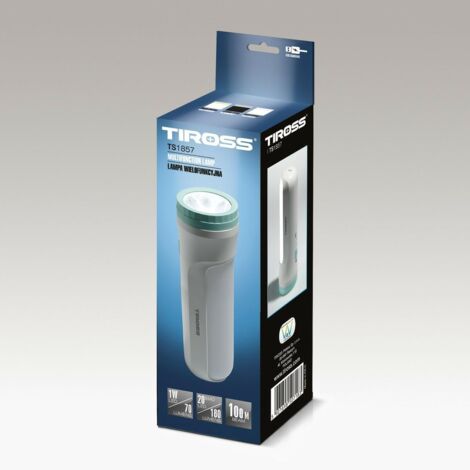 Torche rechargeable Tiross 1W LED COB TS1857, une lumière vive dans un format compact et polyvalent.