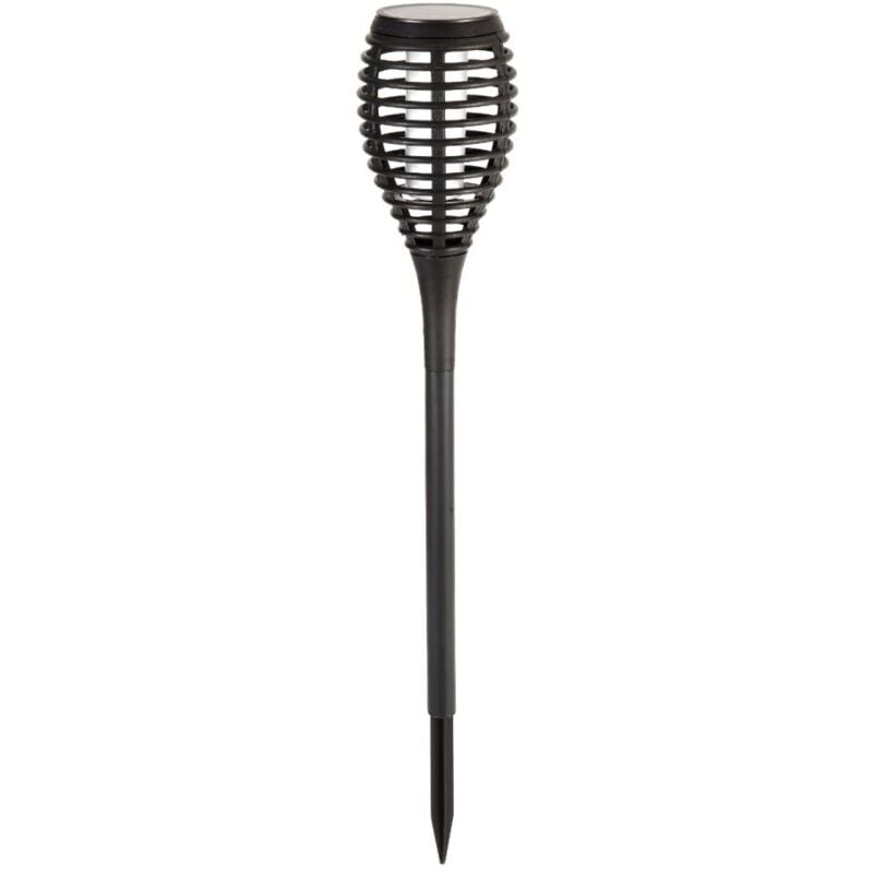 Torche solaire de jardin noire