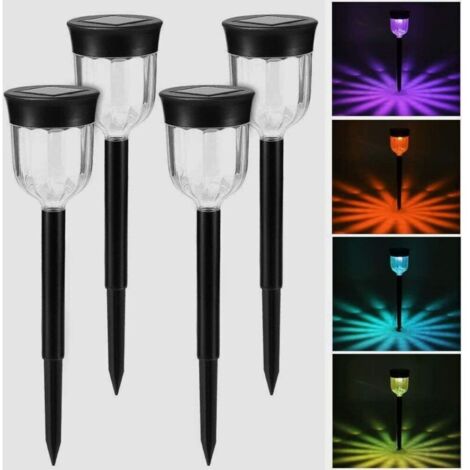 Torche solaire jardin lumière RGB, Lampe LED Décoration Eclairage Solaire Etanche IP65 Exterieur Decoration Pour Chemins/Yard/Patio/Deck/Mariage/Fête