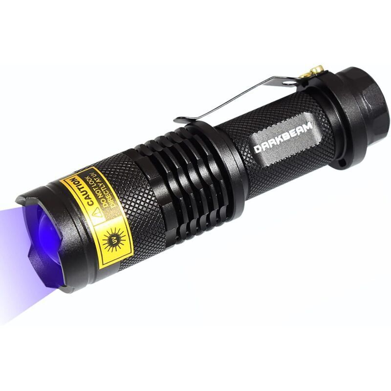 Torche UV 365nm Lumière Noire UV LED Mini Détecteur de Torche Portable