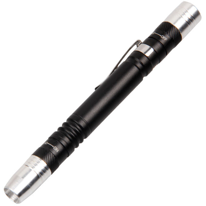 Torche UV Blanche 395nm Mini Torche UV 2 en 1 LED UV Lumière Noire 2 Sources de Lumière