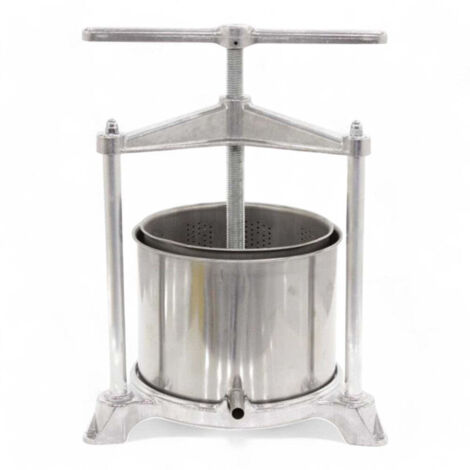 Torchietto alimentare multiuso in alluminio con raccoglitore inox 5 lt.