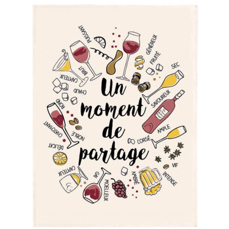 Torchon 48 X 72 Cm - Le Partage Multicolore - Winkler