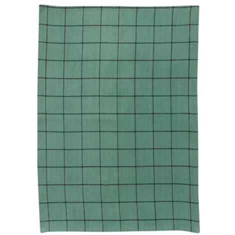 Torchon 50 X 70 Cm Carreaux Vert De Gris - Kilia - Winkler