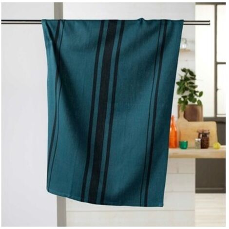 Torchon en 100% coton naturel Bleu Marine 50x70 cm