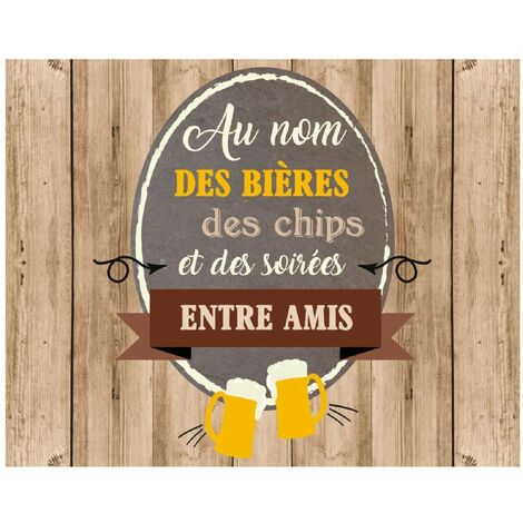 Torchon en coton décoré - Bières