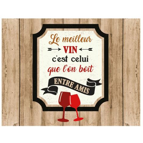 Torchon en coton décoré - Le Vin