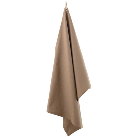 Torchon sur métis lavé Taupe 50x70 cm
