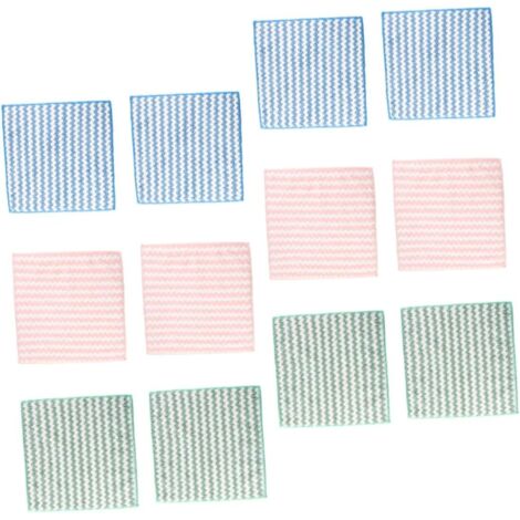Torchons de cuisine en polaire corail, lot de 12, multi-usages