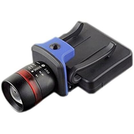 Torcia a clip con zoom e 3 modalità, 260 lumen, impermeabile, nera