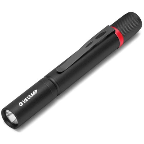 Torcia a penna Highlander, 1W, 100 lumen, interruttore tattico in gomma, con clip per tasca  - Velamp PENLED06