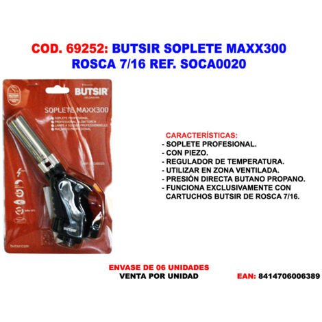 Torcia Butsir Maxx300 Filetto 7/16 Soca0020