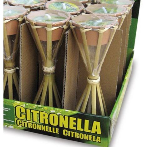TORCIA + CANDELA DA TAVOLO CITRONELLA