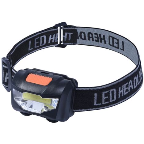 torcia con led cob frontale, 3 modalità, 120 lumen