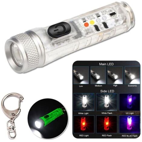 Torcia elettrica ricaricabile USB S11 per esterni, mini torcia elettrica elettromagnetica potente con aspirazione, ricaricabile