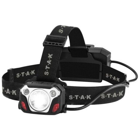 Torcia Frontale a LED Ricaricabile e Regolabile Stak 10 W 1200 Lm