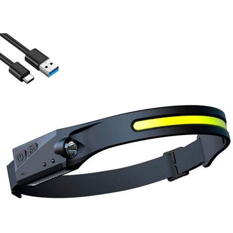 Torcia Frontale a LED Ricaricabile e Regolabile Velamp 5 W 350 lm