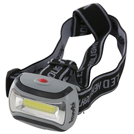 Torcia frontale luce led cob lampada testa caccia pesca campeggio lavoro einhell