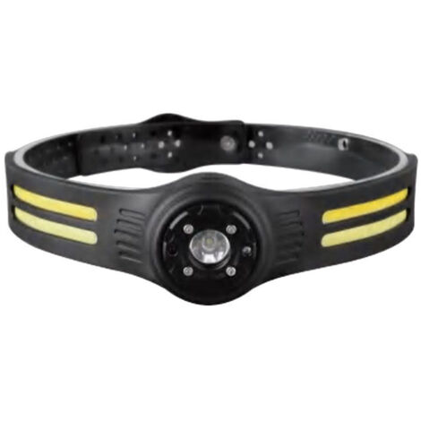 TORCIA LED COB FRONTALE 3W CON CINTURA E BATTERIA RICARICABILE USB C IP44
