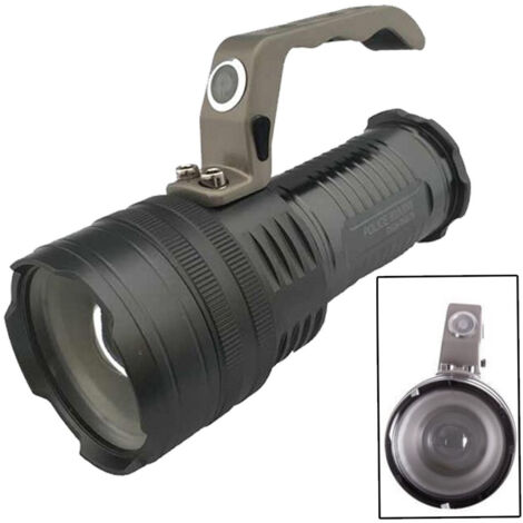 Torcia Led Cree T6 Zoom 800 Lumen Impermeabile Ricaricabile 3 Funzioni T808-t6