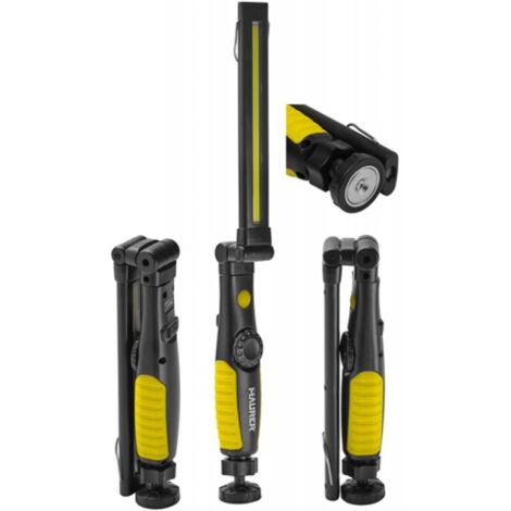 TORCIA LED DA LAVORO GIREVOLE 360° MAURER BATTERIA RIC. USB-CF. BLISTER