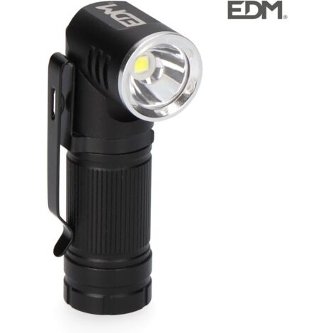 Torcia LED EDM 36443 8 W 450 lm Testa girevole Ricaricabile Mini