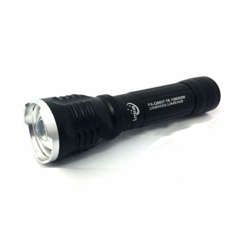 TORCIA LED LUCE BIANCA 108000 W RICARICABILE WATERPROOF SUPPORTO BICI ZOOM FAQ6