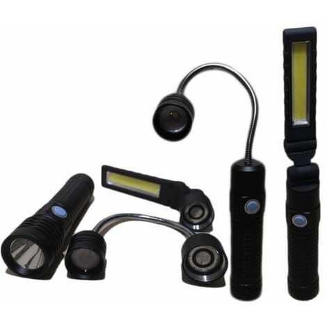 TORCIA LED MULTIFUNZIONE BL-X8 RICARICABILE LED CREE COn BASE MAGNETICA