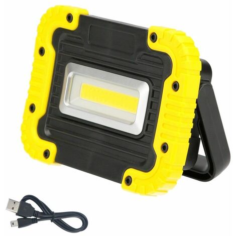 Torcia Led Multifunzione Ricaricabile 2.000 mAh./10 W./500 Lumen/4 magneti/Batteria esterna/Supporto 180º
