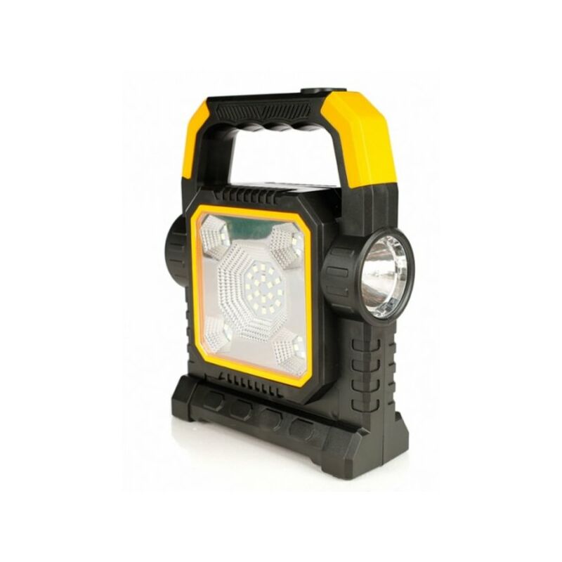 Image of Torcia Led Solare Lanterna da Campeggio Ricaricabile usb e Solare 8W Batteria 2400mAh
