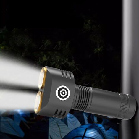 Torcia multi-LED ricaricabile – Base magnetica e clip da tasca, alta visibilità, resistente all'acqua (IPX4) Mini torcia per campeggio/avventure notturne