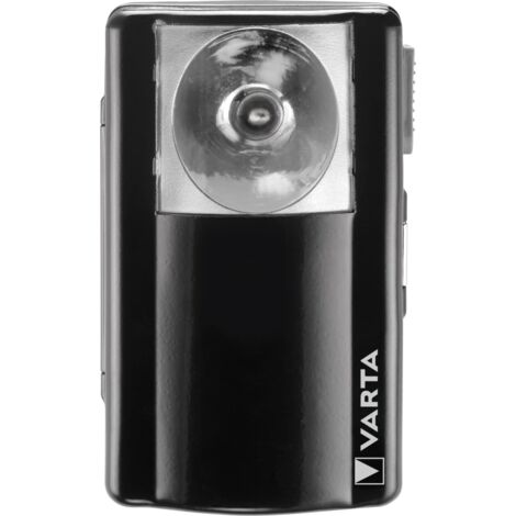 TORCIA PIATTA PORTATILE 15LM VARTA IN METALLO NERO VINTAGE