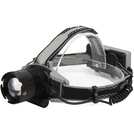 Torcia principale, luce da campeggio resistente alle intemperie IPX5, fascia elastica ad angolo regolabile, impermeabile, ricaricabile per andare in bicicletta