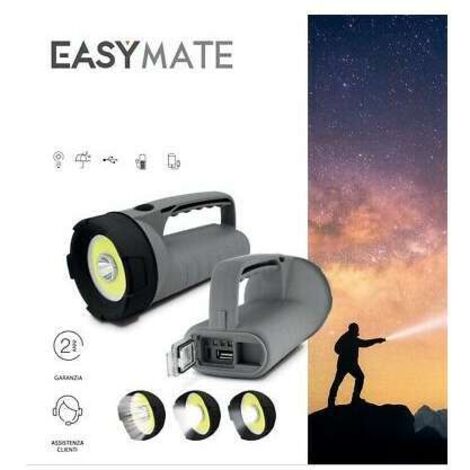 Torcia spot light Avidsen 8w powerbank