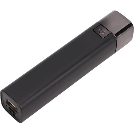 Torcia ultra luminosa, torcia USB con power bank integrato, mini torcia ricaricabile per attività all'aperto (nera).