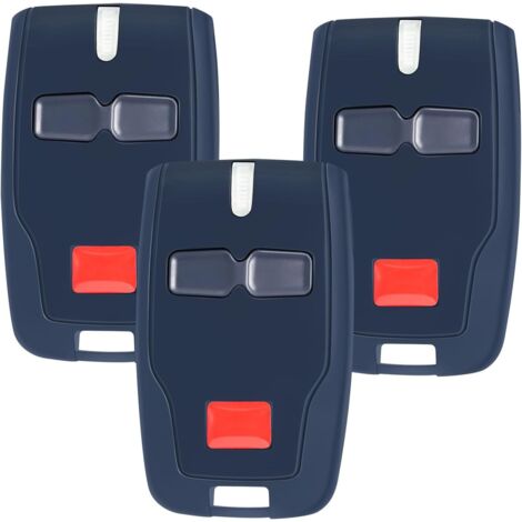 Torfernbedienung, Set mit 3 Fernbedienungen für MITTO2 - Mitto2 M 2-Kanal 433 MHz Rolling Code für automatische Tore