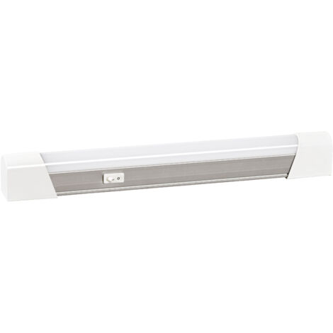 TORI Réglette Meuble lg.350mm IP20 alu LED intég. 5,5W 4000K 400lm a/inter ARIC 50426