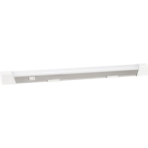 TORI Réglette Meuble lg.585mm IP20 alu LED intég. 10W 4000K 900lm a/inter ARIC 50425