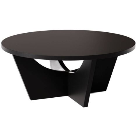 TORI runder Couchtisch Ø90 cm Schwarz
