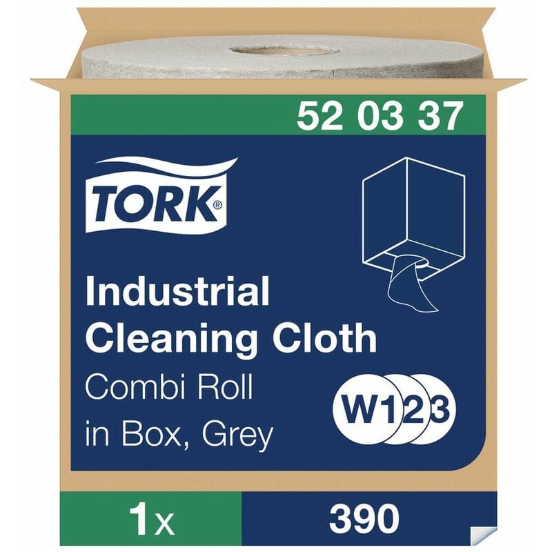 520337 Industrial Cleaning Gloth Grey (Single) - Tork