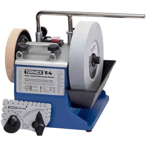 Tormek – Dispositif d'affûtage T4 – Puissance 120W – Vitesse 120 tr/min – Meule 200x40mm pour acier rapide – Support universel de précision