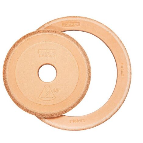 Tormek – Disques fins optionnels LA-124 pour démorfilage – Rayon 2mm et angle 45° – Pour outils à petit rayon – Ensemble de 2 disques