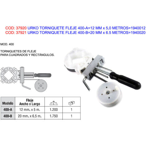 Tornello a cinghia Urko 400-B20 mm x 6,5 Metri