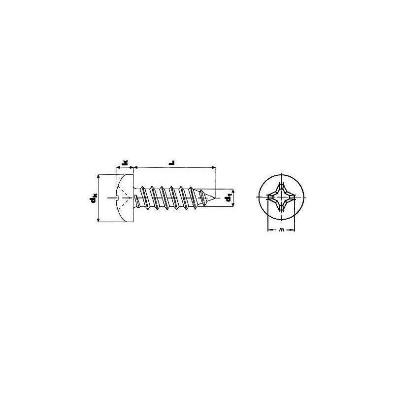 

S/m - TORNILLO DIN-7981 PH. INOX. A-2 12X1 3/4 (200 U)